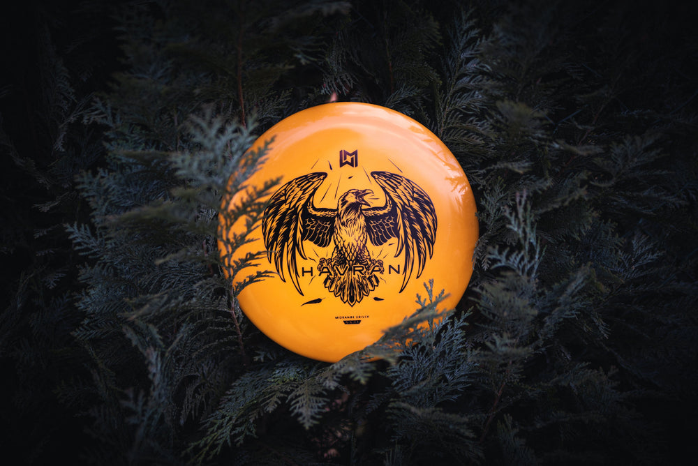 Wingman Discs Havran Midrange DiscGolf Scheibe, orange, stylisch in Farn