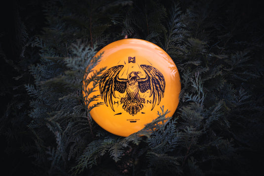 Wingman Discs Havran Midrange DiscGolf Scheibe, orange, stylisch in Farn