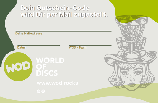 WOD World Of Discs Geschenkgutschein