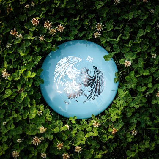 Wingman Discs Havran Midrange, blau auf Wiese