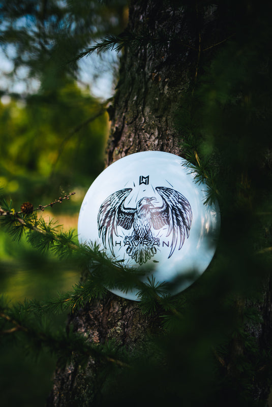 Wingman Discs Havran Midrange DiscGolf Scheibe, weiß in Baum